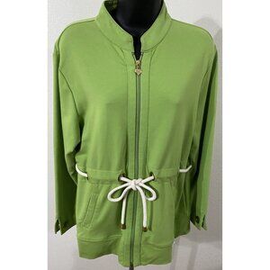 City Hearts Womens  PL  Jacket Lime Green Full Zip
